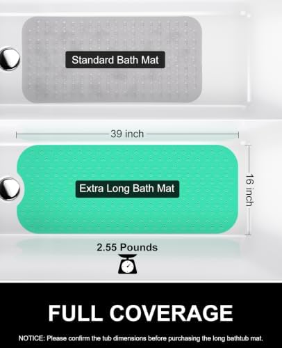 OTHWAY Bathtub Mat Non Slip, 39X16 inch Bath Mat - Image 5