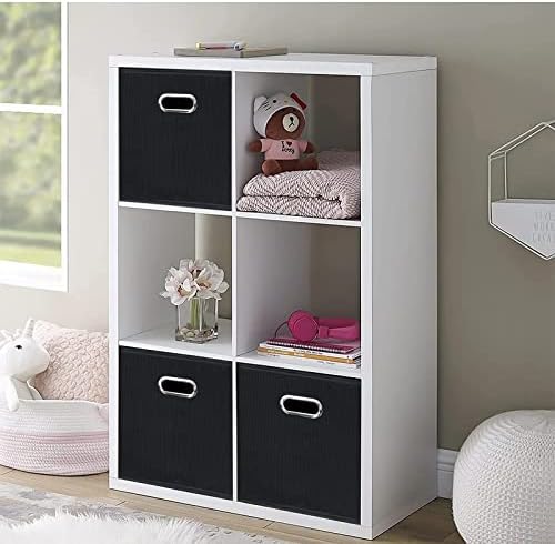 STOREONE Black Fabric Storage Bins Cubes Baskets Containers- - Image 4