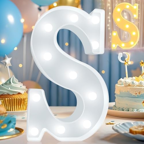 Pooqla LED Marquee Letter Lights, Warm White and Cool White Decorative Lighted by Pooqla