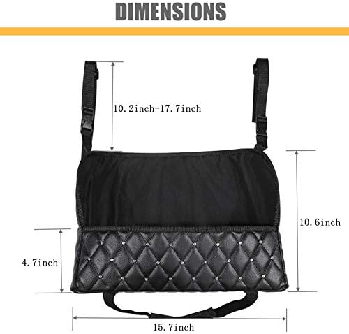 Guoord Bling Car Net Pocket PU Leather Handbag Holder - Image 5