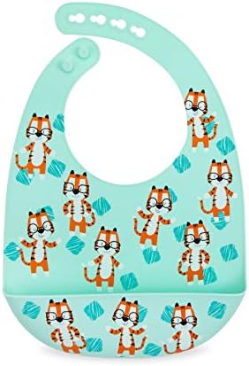 Nuby Adjustable Easy Clean Soft Silicone Bibs - Image 2