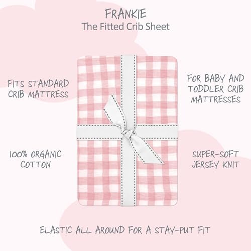 Butterblu Frankie Fitted Crib Sheet 100% Organic Cotton - Image 2