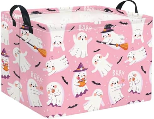 Halloween Basket Cute Baskets for Kids Pumpkin Basket Rectangular Storage Bin by TIBAOLOVER