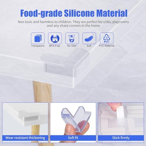 8 Pack Corner Protectors Baby Proof Corners and Edges Protector, Extra Large - Image 4