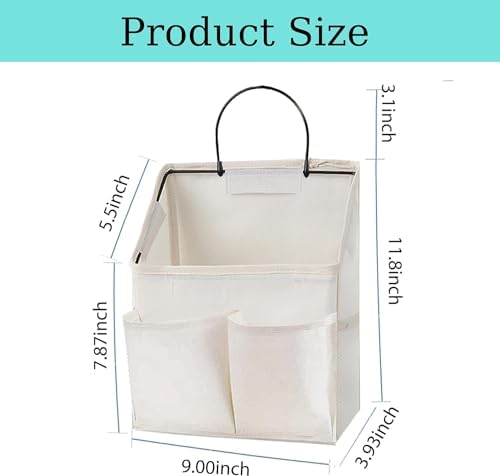 2 Pack Wall Hanging Storage Basket, Wall Hanging Organizer Bags - Image 2