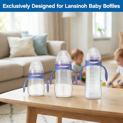 Baby Bottle Handles for Lansinoh/Mam Bottles, Bottle Holder for Baby Self - Image 5