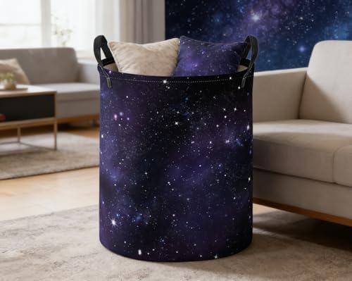 ESSME Kids Laundry Basket, Space Hamper Collapsible Canvas Storage Bin - Image 5