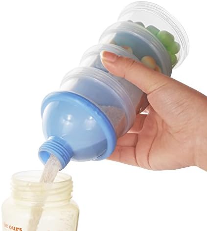 Accmor Formula Dispenser On The Go, 4 Compartments Stackable Formula Container - Image 5