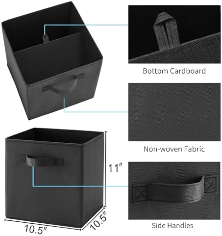 MAX Houser 6 Pack Foldable Fabric Storage Bins - Image 3