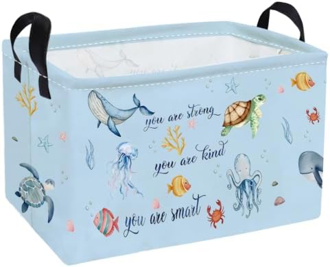 Essme Rectangular Ocean Basket, Kids Baskets Empty by ESSME