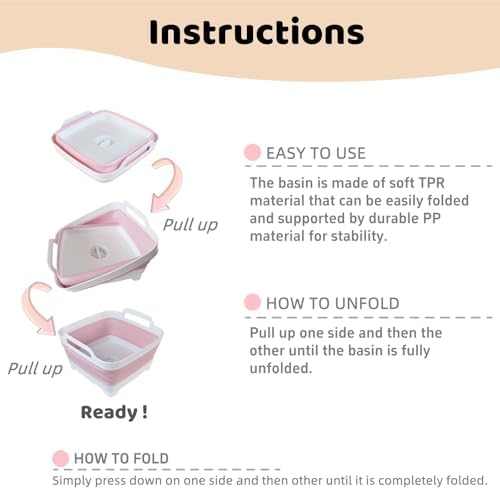 GIMWA 2.4Gal Collapsible Dish Basin - Image 3