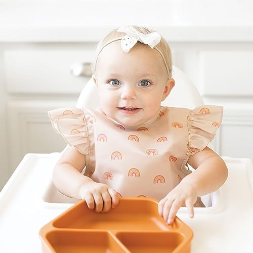 Tiny Twinkle Mess Proof Baby Bibs | 2 Pack Waterproof Toddler Bib - Image 2