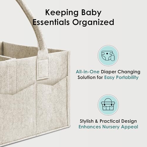 HIPHOP PANDA 2-Pack Diaper Caddy Organizer - Image 6