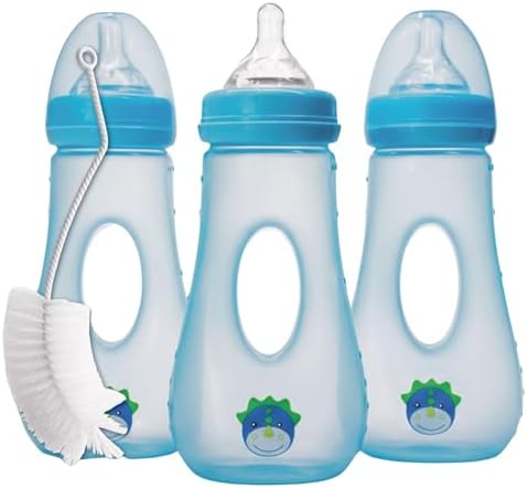 Avima 8 oz Easy Grip Baby Bottles w Medium Flow Nipples by AvimaBaby