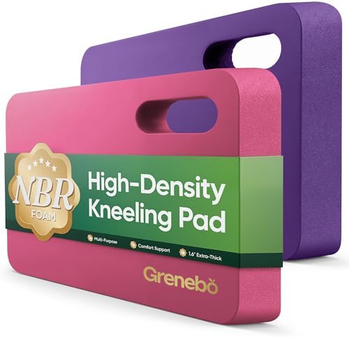 Grenebo 2-Pack Kneeling Pads, Extra Thick, 17.3 x 11 x 1.6 in by Grenebo