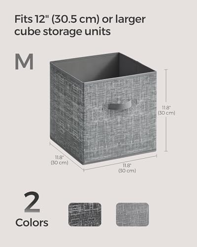 SONGMICS Storage Cubes, 11.8-Inch Foldable Closet Organizers - Image 4
