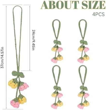 Flower Curtain Tiebacks, Cute Curtain Holdbacks - Image 2