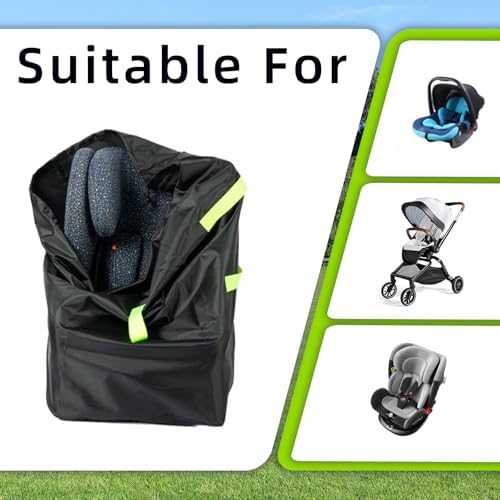 Flylin Car Seat Travel Bag, Double Waterproof Oxford Gate Check Bags - Image 6