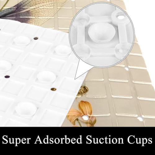 Non Slip Bathtub and Shower Mat 26.8x15.1 inch, Bath Mat - Image 3