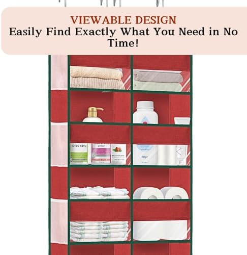 Over The Door Organizer 5 Tiers Extra Large Behind Door Storage of 10 - Image 4