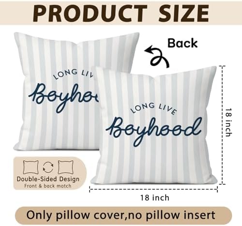 Kids Room Playroom Decor Pillow Cover 18x18 - Image 5