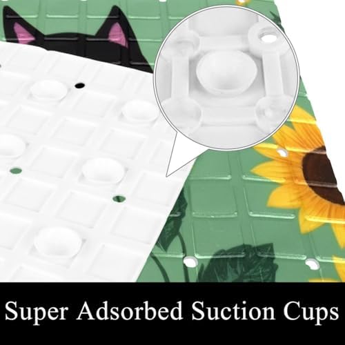 Non Slip Shower Mat Bathtub Mat 15.1x26.8 Inch, Quick Dry Bath Mat - Image 3