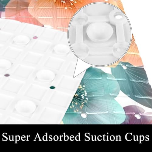 Shower Mat Bathtub Mat, 26.8x15.1 inch, Non-Slip Bath Mat - Image 3