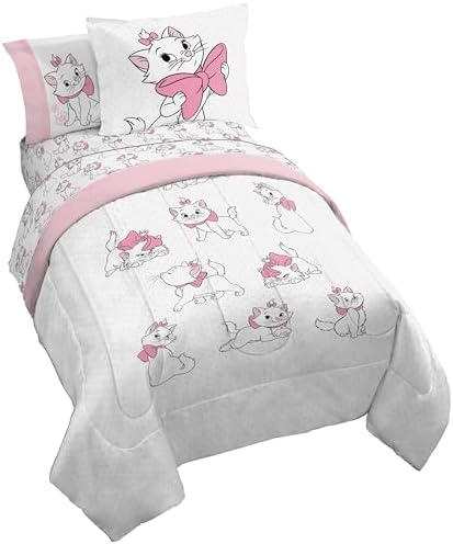 Disney Aristocats Marie Twin Comforter Set 5 Piece Kids Bedding by JayFranco