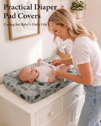 Yoofoss 2-Pack Diaper Changing Pad Cover - Image 2
