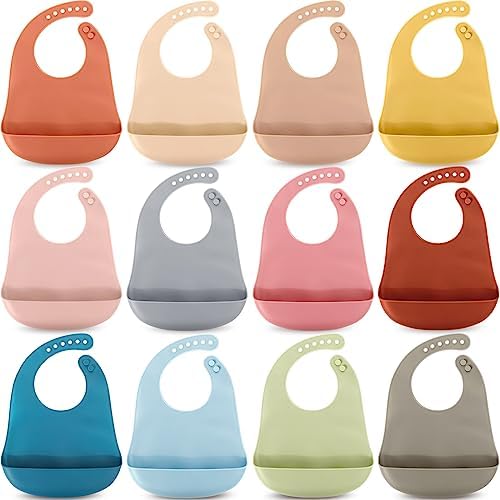 Mepase Silicone Bibs for Baby Waterproof Silicone Bib by Mepase