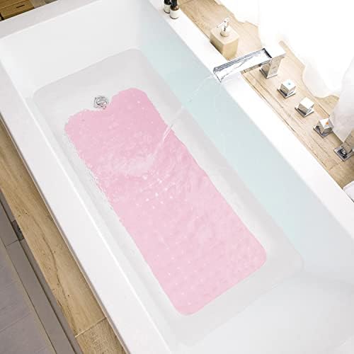 TEESHLY Bath Tub and Shower Mats, Non-Slip 39 x 16 Inch Extra Long Bathtub Mat - Image 7