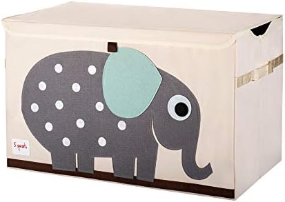 3 Sprouts Large Toy Chest, Lid and Handles, Collapsible Bin by 3Sprouts