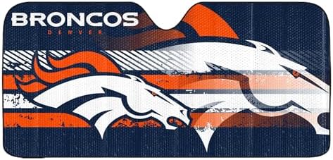 Fanmats NFL Windshield Sun Auto Shade, Sun Shield Sun Visor Accordion tri-fold by FANMATS