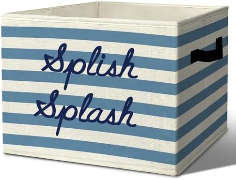 Boho Bath Time Affirmation Storage Bins Box by Unknown