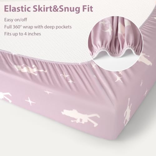 Baby Bedside Bassinet Sheets Fitted, 33”x20” Compatible - Image 7