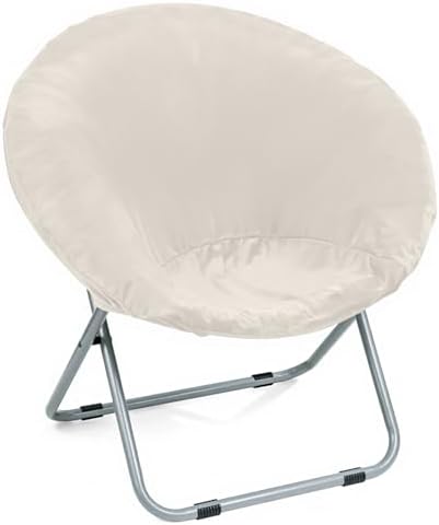 Velvet Stretch Saucer Chair Cover, Round Moon Chair Cover by AHUAWA