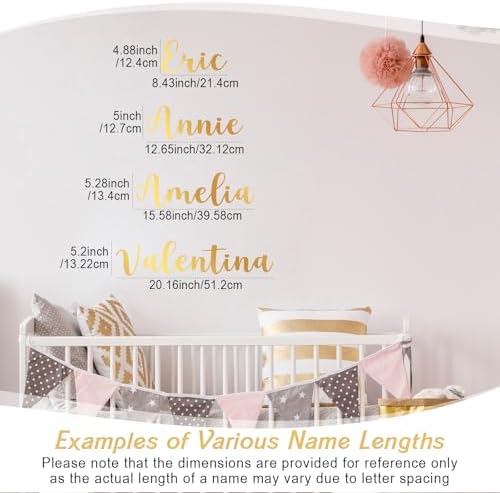 Boao Personalized Name Letter Wall Decal, Elegant Script - Image 3