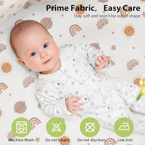 Baby Bedside Bassinet Sheets Fitted, 33”x20” Compatible - Image 5
