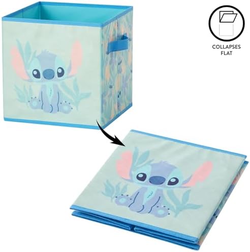 Stitch Storage Cubes Set of 2 Durable Fabric Bins - Image 5