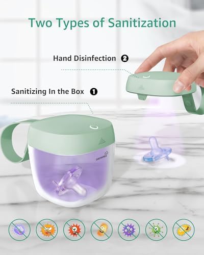 GROWNSY Pacifier Sanitizer Portable Holder Case - Image 4
