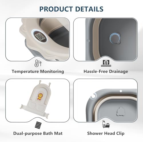 MoreFeel Foldable Baby Bathtub - Image 6