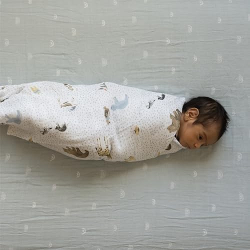 Little Unicorn Premium Crib Sheet | Breathable & Super-Soft Muslin Fabric - Image 3