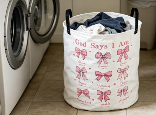 Collapsible Round Storage Basket, Waterproof Soft-Sided Organizer - Image 4