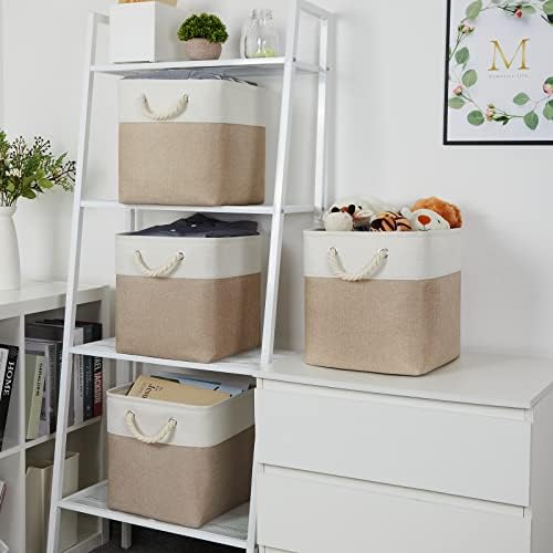 Temary 4 Pack Cube Storage Bins Cloth Baskets - Image 5