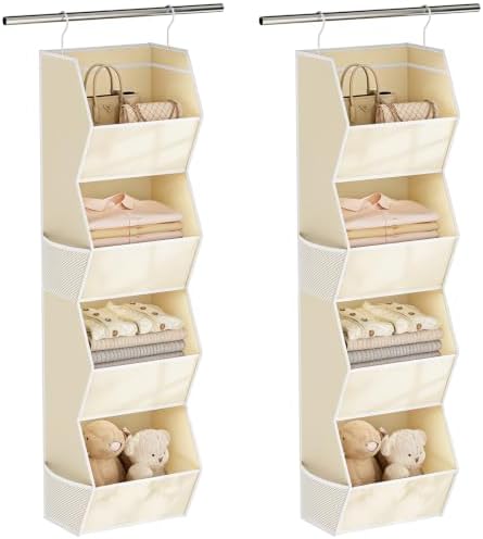 4 Shelf Hanging Closet Organizer Closet Storage by Wawocs