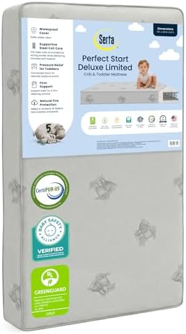 Serta Perfect Start Deluxe Limited Dual Sided Baby Crib Mattress and Toddler by DeltaChildren