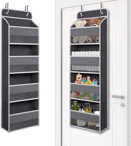 Giraffe Creation Compact Gray Over Door Organizer by Giraffe+Creation