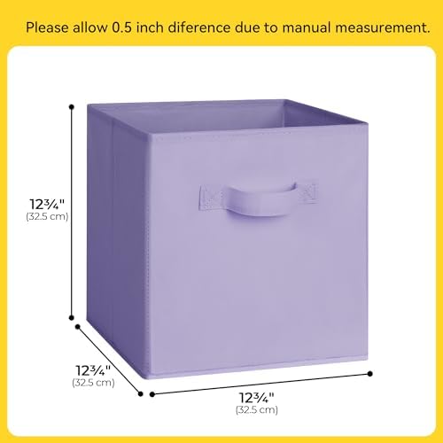Cupic Cupid 6-Pack 13x13 Storage Cube Bins, Fabric Cubes - Image 2