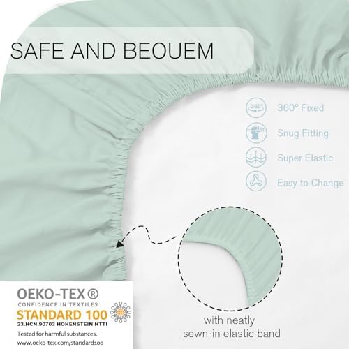 Little Grape Land Bassinet Sheets 4 Pack, Ultra Soft Baby Bassinet Fitted Sheets - Image 6