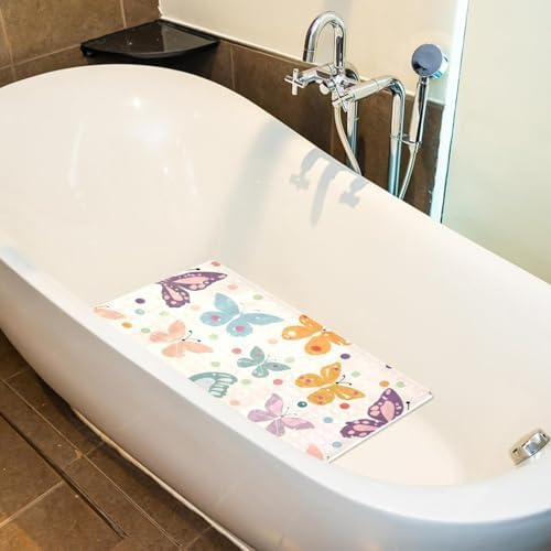 Non Slip Bathtub and Shower Mat 26.8x15.1 inch, Bath Mat - Image 5